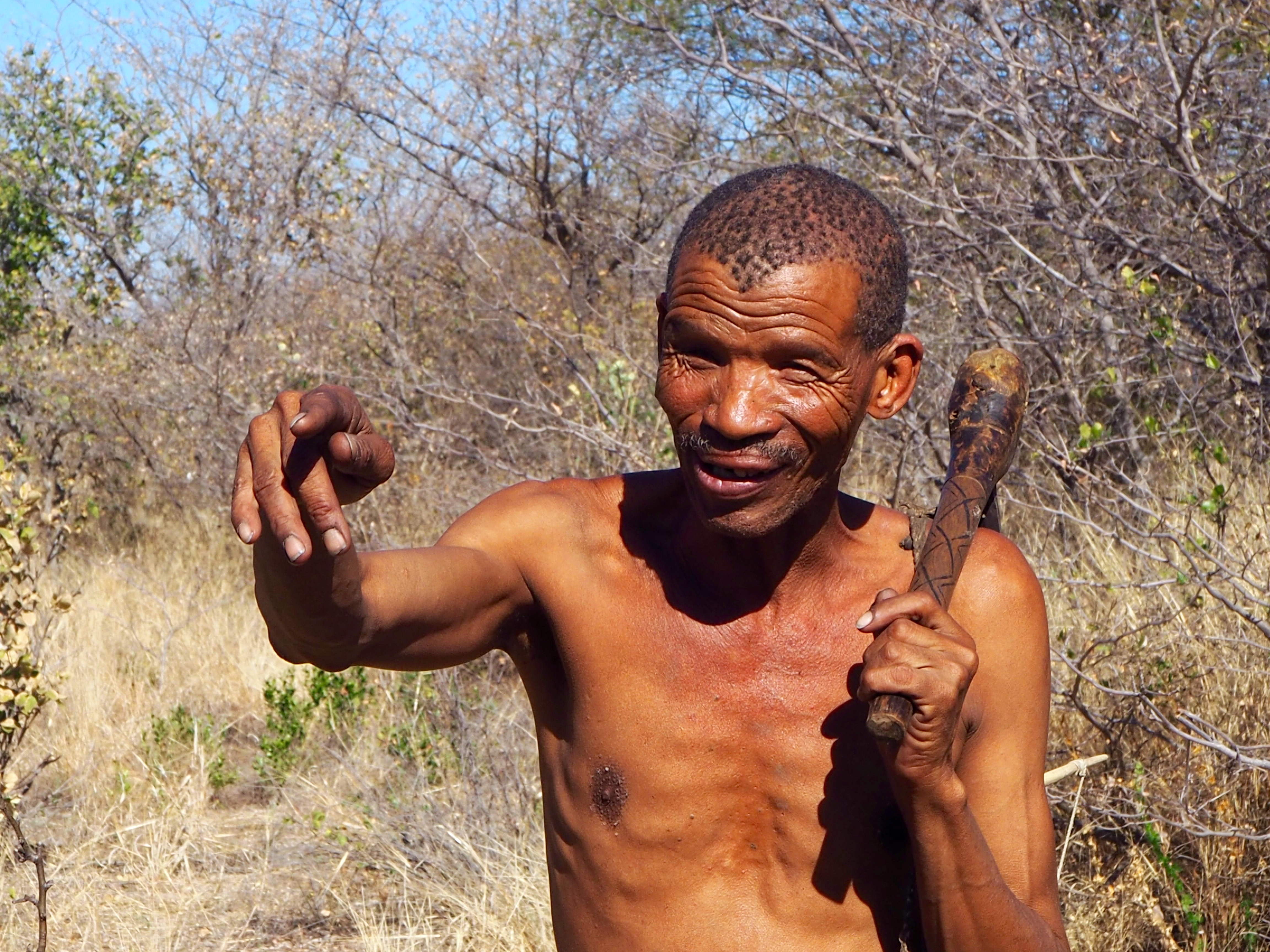 Bushmen camp Fiume Namibia Grootfontain Buschmänner San Safari lebendiges Museum Familienreise