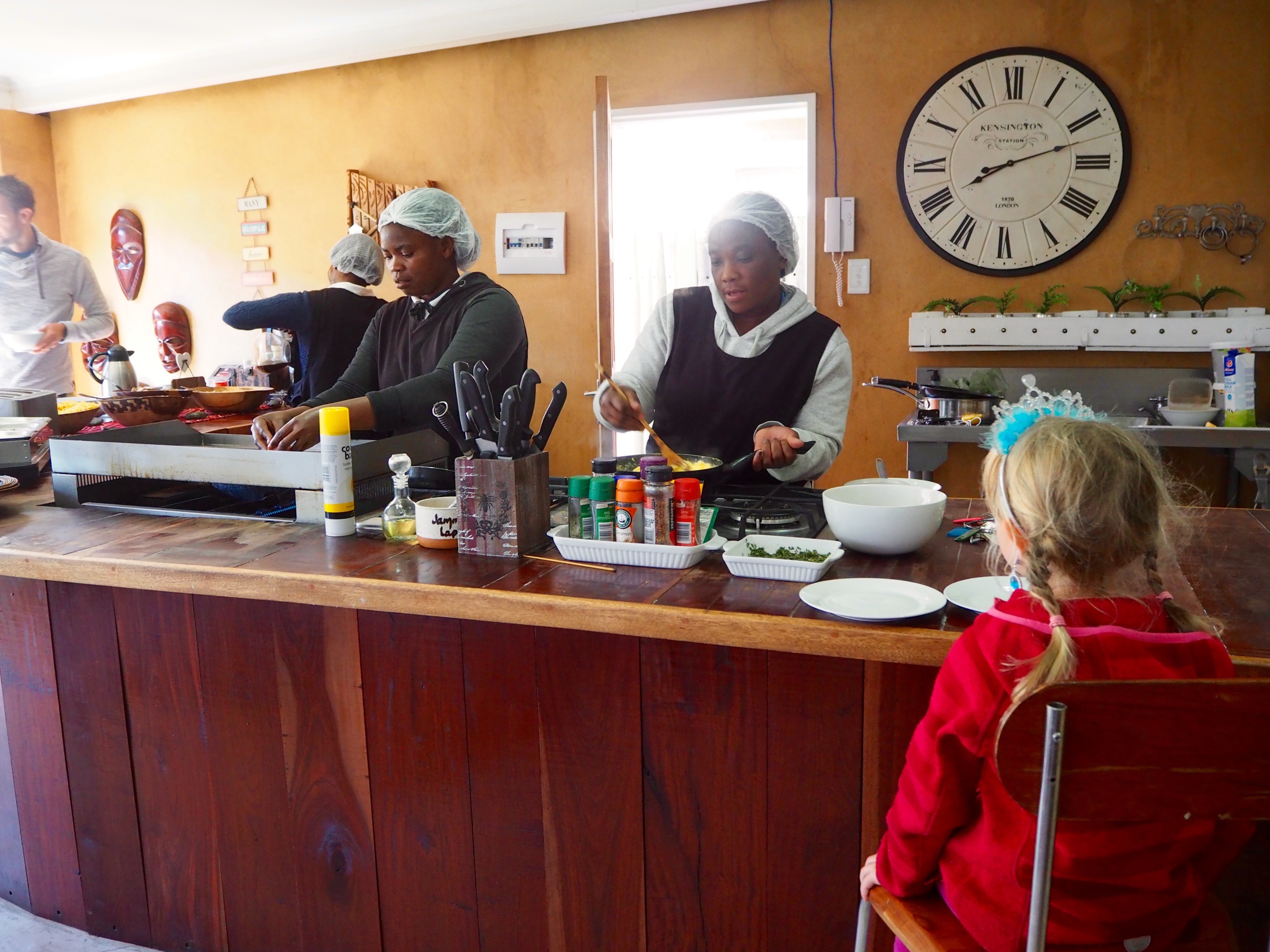 Namibia Windhoek Uzuri Guesthouse Baboons Warzenschweine