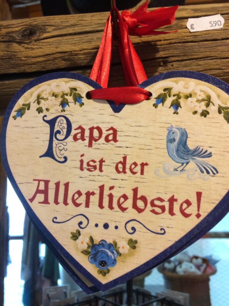 Papa ist der Beste Herz Holz