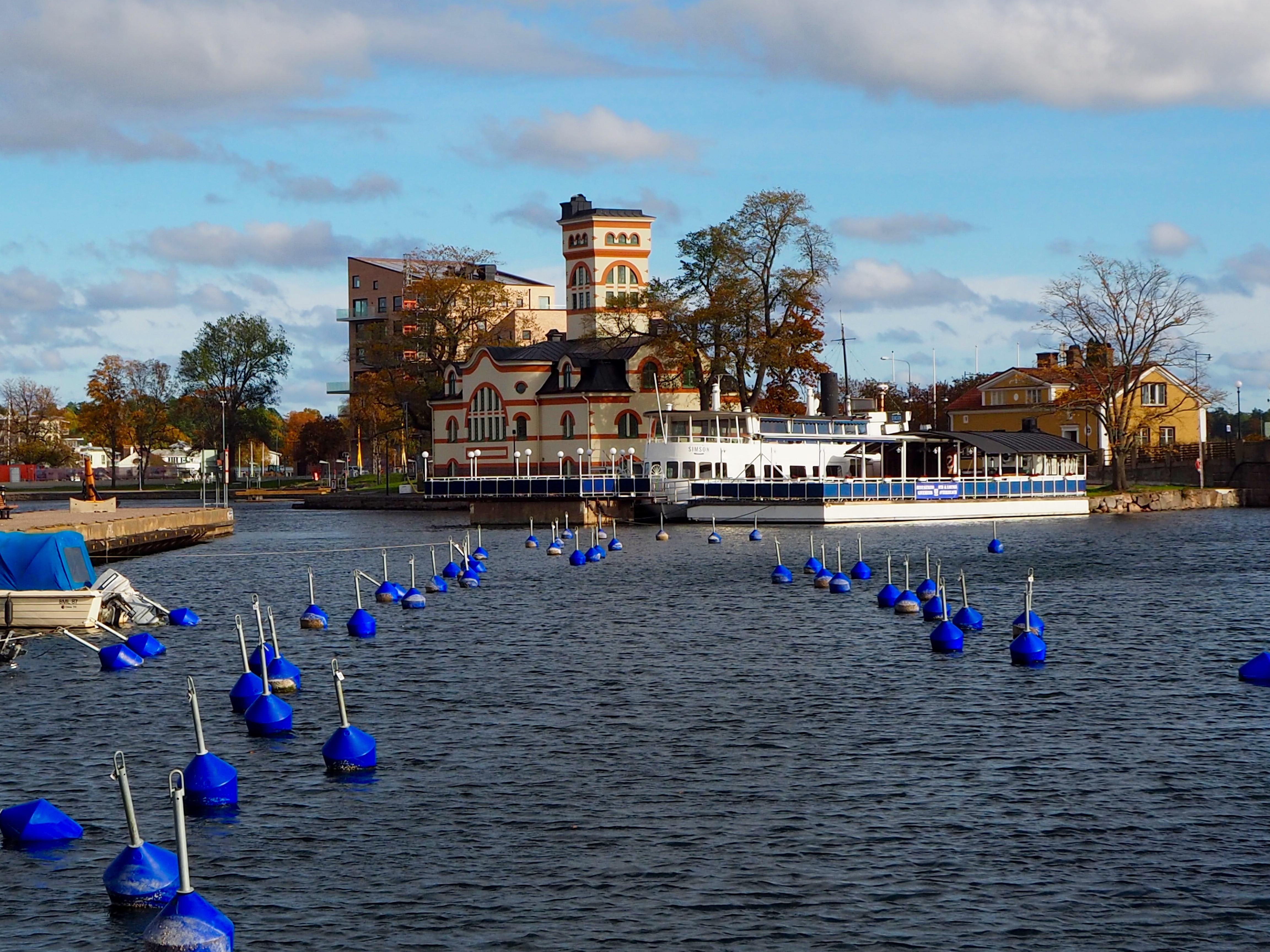 Västervik Smaland Schweden Hafen